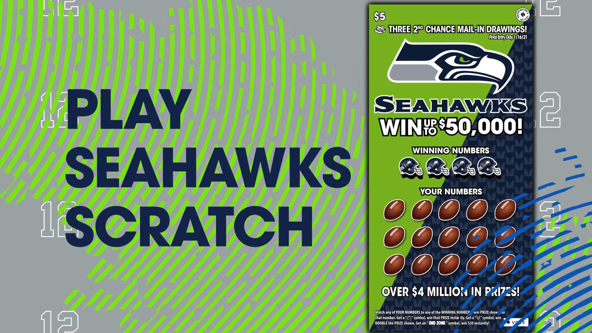 Seahawks 2023 Scratch - Washington's Lottery